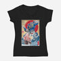Soundwave In Japan-womens v-neck tee-DrMonekers