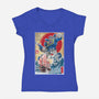 Soundwave In Japan-womens v-neck tee-DrMonekers