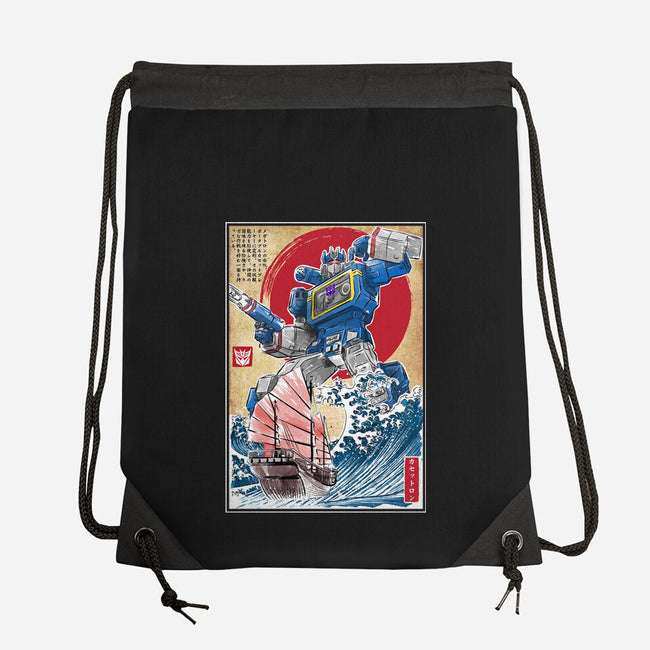 Soundwave In Japan-none drawstring bag-DrMonekers