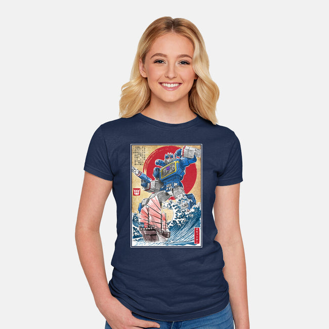 Soundwave In Japan-womens fitted tee-DrMonekers