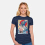 Soundwave In Japan-womens fitted tee-DrMonekers