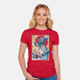 Soundwave In Japan-womens fitted tee-DrMonekers