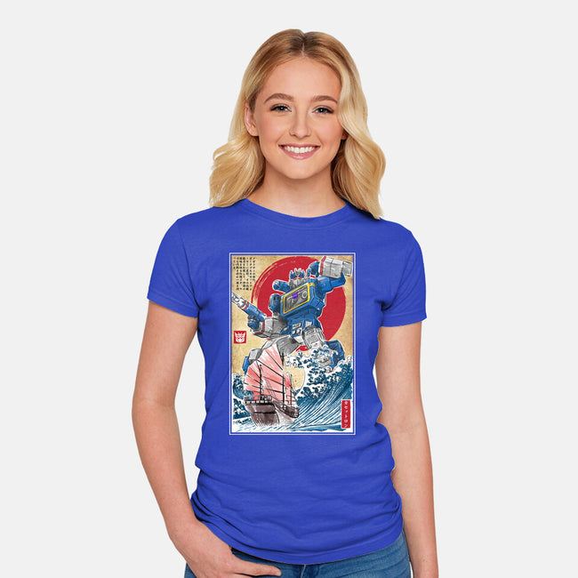 Soundwave In Japan-womens fitted tee-DrMonekers