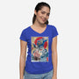 Soundwave In Japan-womens v-neck tee-DrMonekers