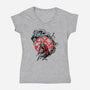 Fullmetal Circle-womens v-neck tee-Fearcheck