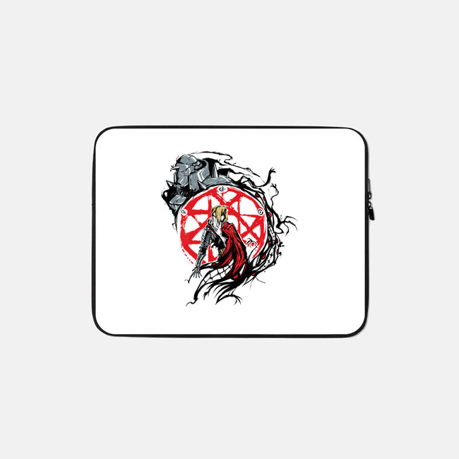 Fullmetal Circle-none zippered laptop sleeve-Fearcheck