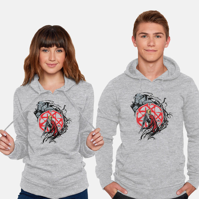 Fullmetal Circle-unisex pullover sweatshirt-Fearcheck