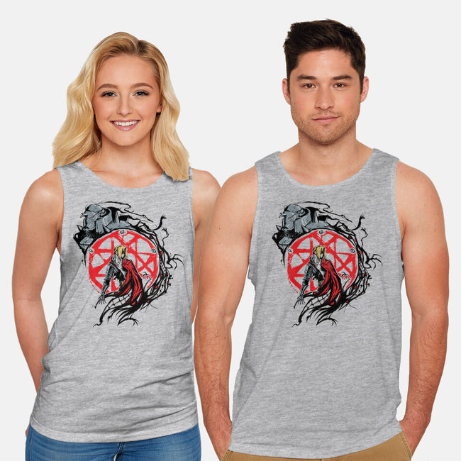 Fullmetal Circle-unisex basic tank-Fearcheck