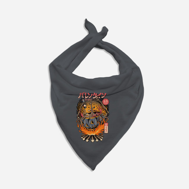 Ramen Spooky-dog bandana pet collar-sober artwerk