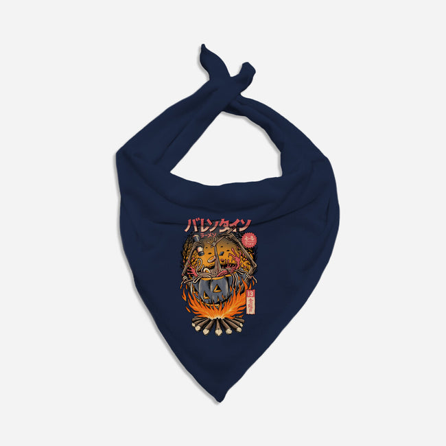 Ramen Spooky-dog bandana pet collar-sober artwerk