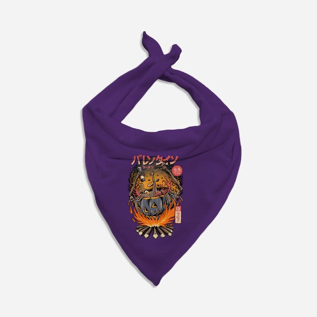 Ramen Spooky-dog bandana pet collar-sober artwerk