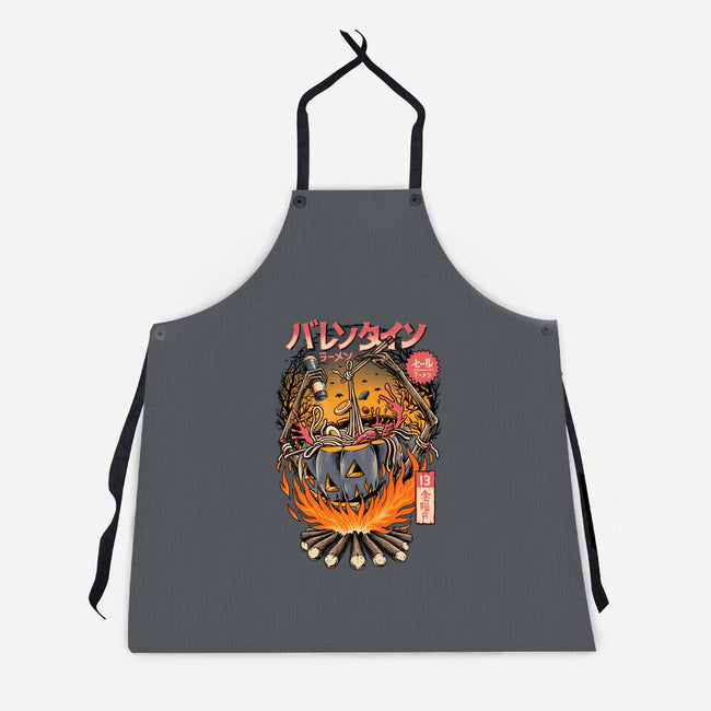 Ramen Spooky-unisex kitchen apron-sober artwerk