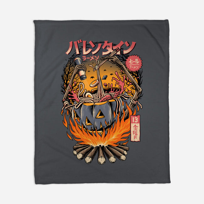 Ramen Spooky-none fleece blanket-sober artwerk