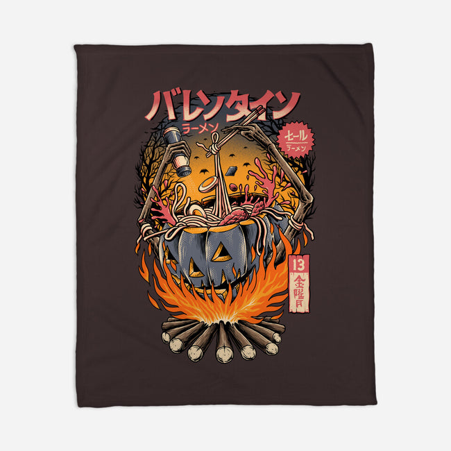 Ramen Spooky-none fleece blanket-sober artwerk