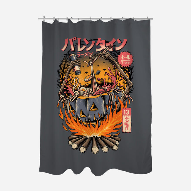 Ramen Spooky-none polyester shower curtain-sober artwerk