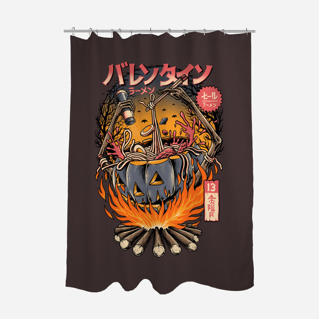 Ramen Spooky-none polyester shower curtain-sober artwerk