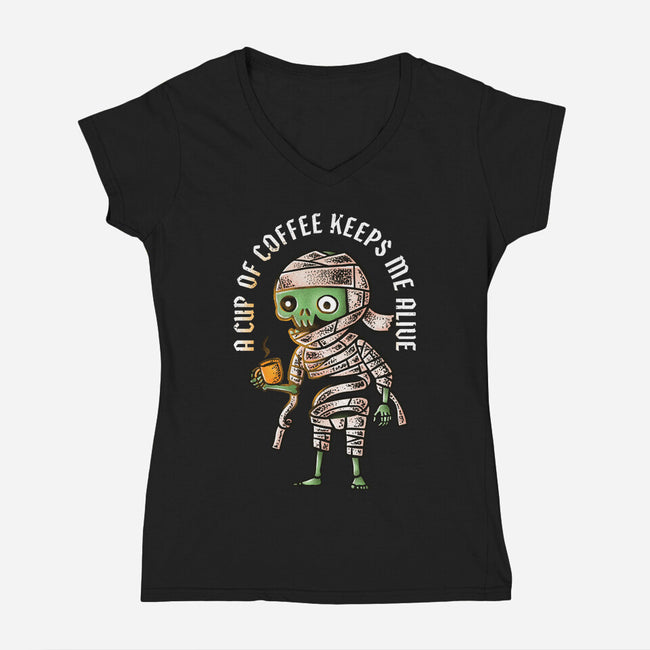 Keeps Me Alive-womens v-neck tee-nukataji