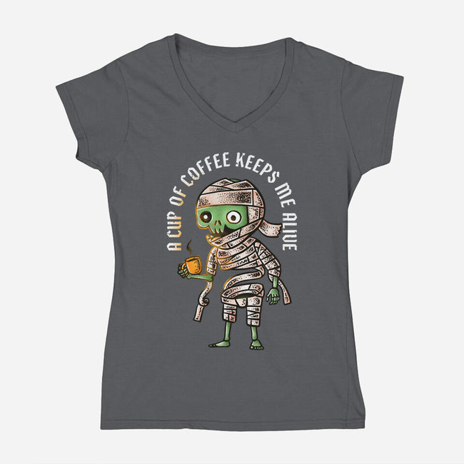 Keeps Me Alive-womens v-neck tee-nukataji