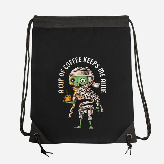 Keeps Me Alive-none drawstring bag-nukataji