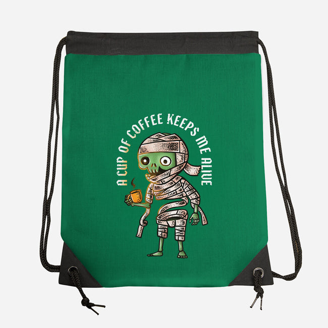 Keeps Me Alive-none drawstring bag-nukataji