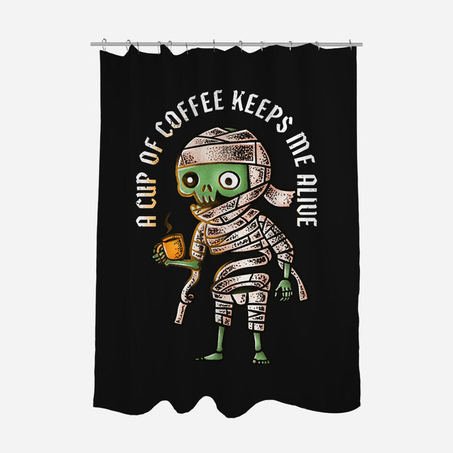 Keeps Me Alive-none polyester shower curtain-nukataji