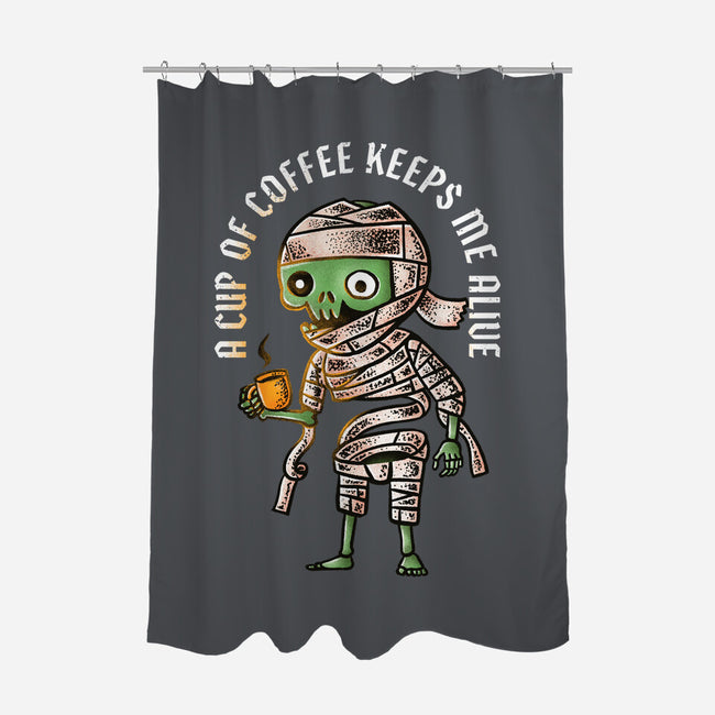 Keeps Me Alive-none polyester shower curtain-nukataji