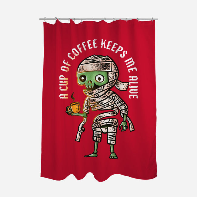 Keeps Me Alive-none polyester shower curtain-nukataji