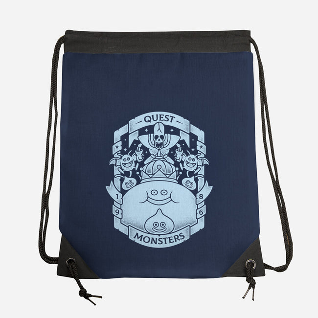 Quest Monsters-none drawstring bag-Alundrart