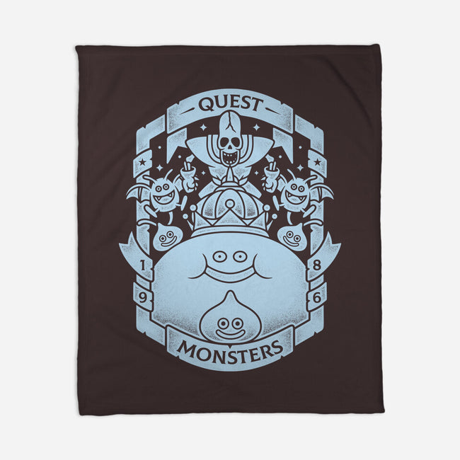 Quest Monsters-none fleece blanket-Alundrart