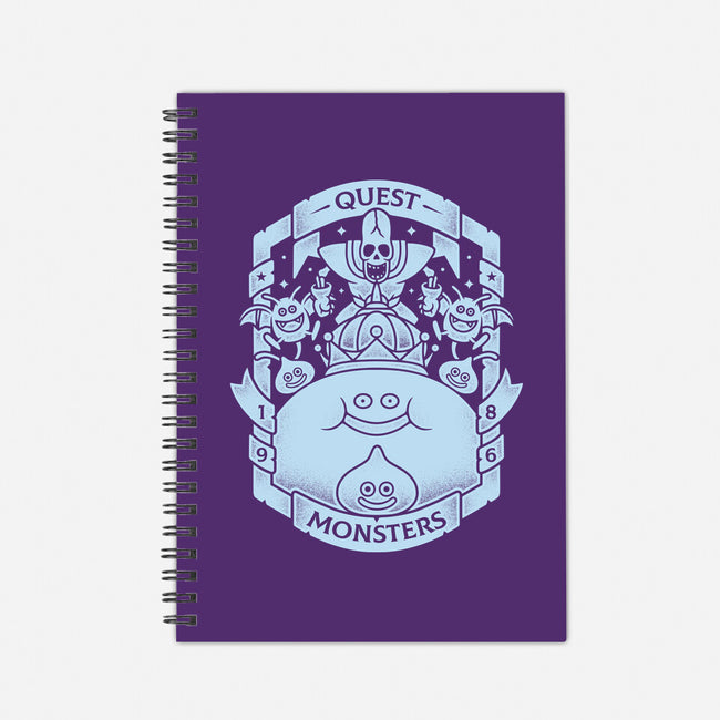 Quest Monsters-none dot grid notebook-Alundrart