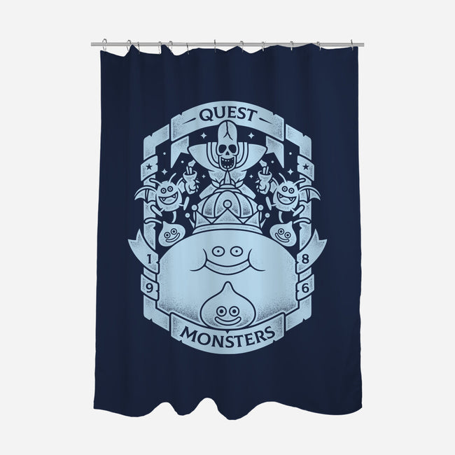 Quest Monsters-none polyester shower curtain-Alundrart