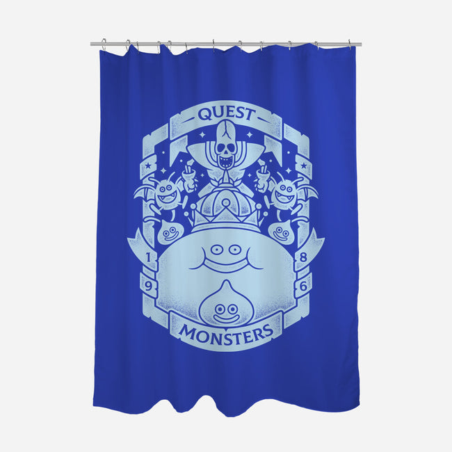 Quest Monsters-none polyester shower curtain-Alundrart