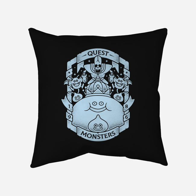 Quest Monsters-none removable cover w insert throw pillow-Alundrart