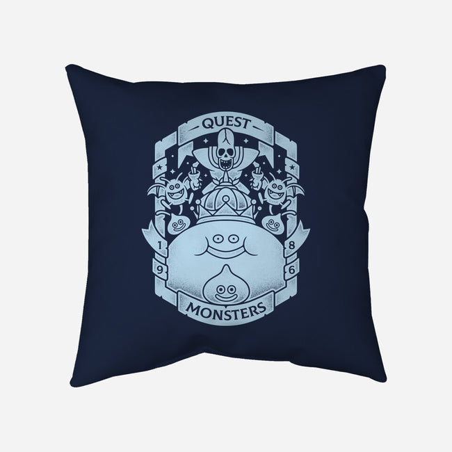 Quest Monsters-none removable cover w insert throw pillow-Alundrart