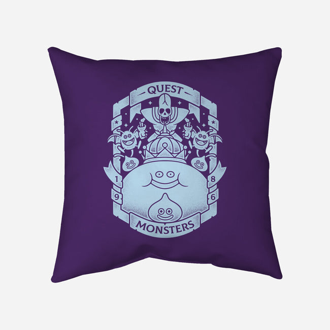 Quest Monsters-none removable cover w insert throw pillow-Alundrart