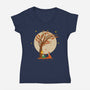 The Prince Of Autumn-womens v-neck tee-retrodivision