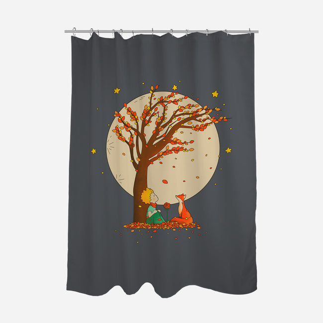 The Prince Of Autumn-none polyester shower curtain-retrodivision