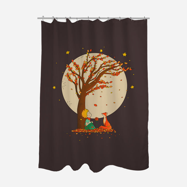 The Prince Of Autumn-none polyester shower curtain-retrodivision