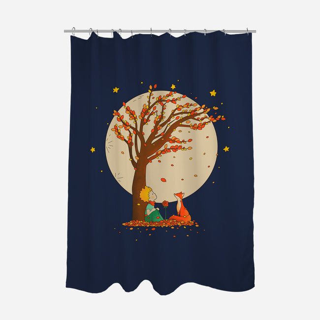 The Prince Of Autumn-none polyester shower curtain-retrodivision