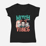 Cute Witch Vibes-womens v-neck tee-momma_gorilla