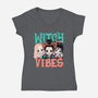 Cute Witch Vibes-womens v-neck tee-momma_gorilla