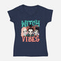 Cute Witch Vibes-womens v-neck tee-momma_gorilla