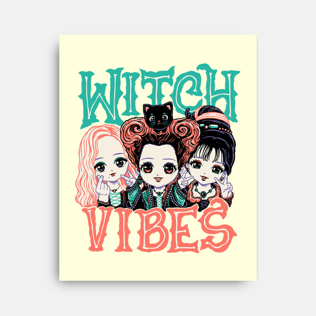 Cute Witch Vibes-none stretched canvas-momma_gorilla