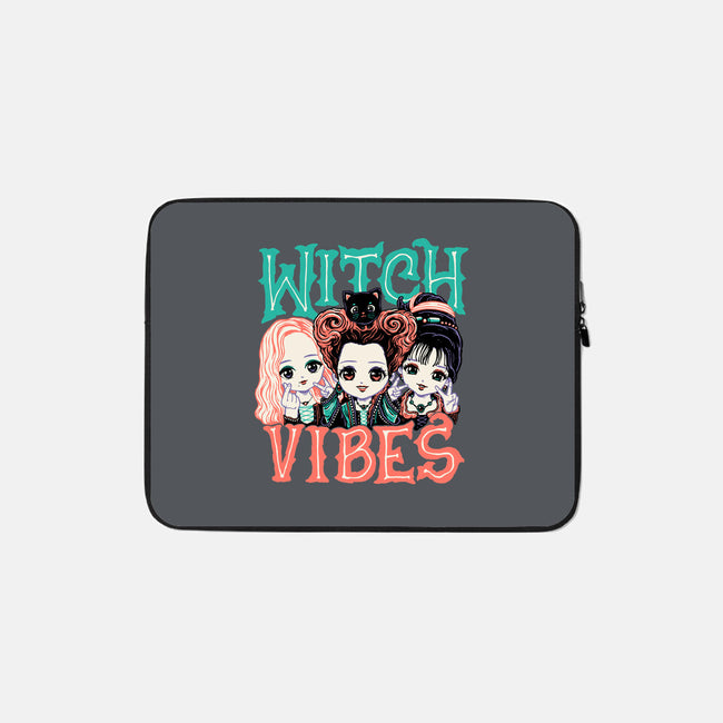 Cute Witch Vibes-none zippered laptop sleeve-momma_gorilla