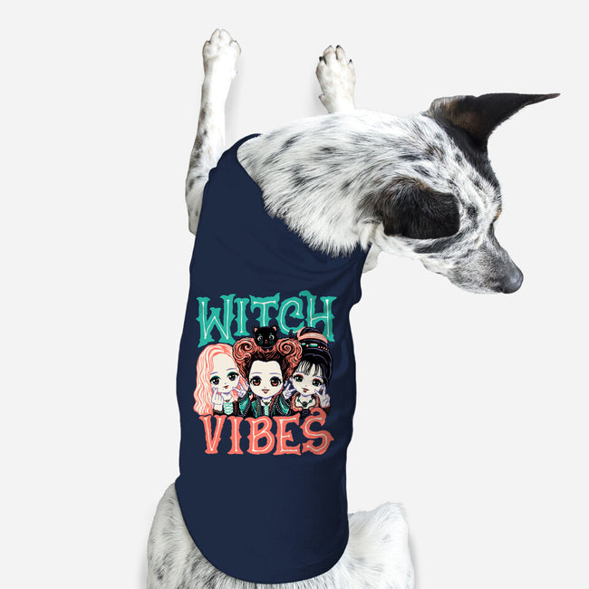 Cute Witch Vibes-dog basic pet tank-momma_gorilla