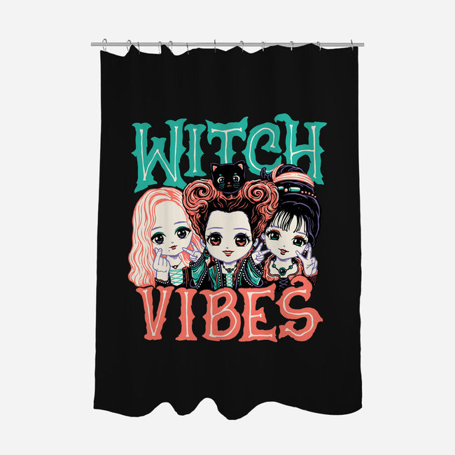 Cute Witch Vibes-none polyester shower curtain-momma_gorilla
