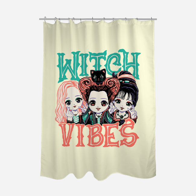 Cute Witch Vibes-none polyester shower curtain-momma_gorilla