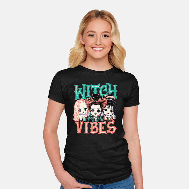 Cute Witch Vibes-womens fitted tee-momma_gorilla