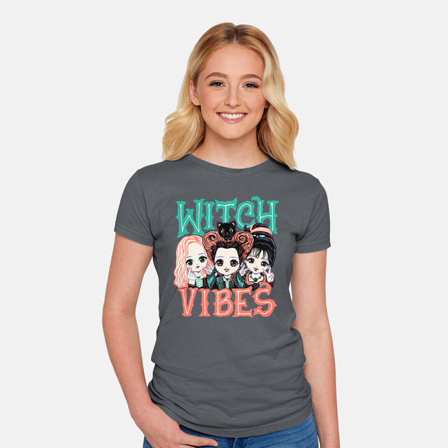 Cute Witch Vibes-womens fitted tee-momma_gorilla