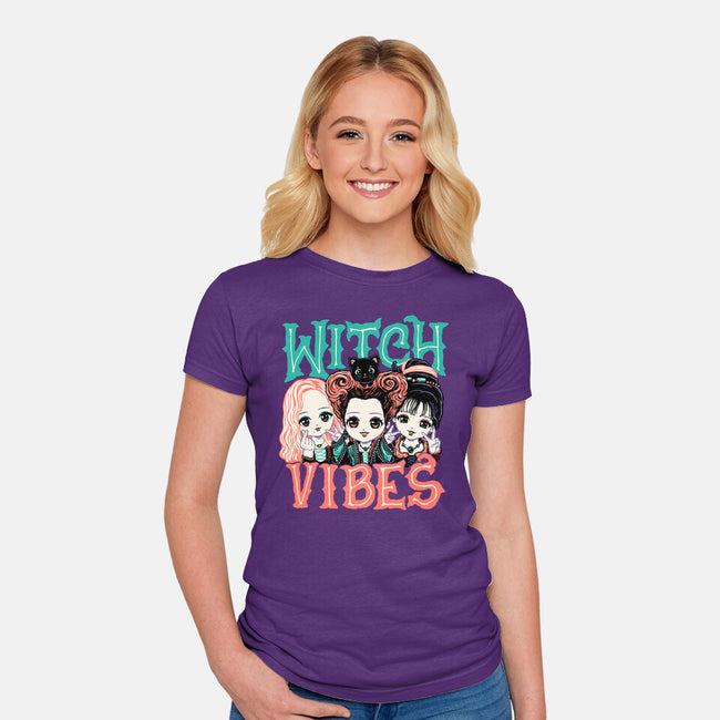 Cute Witch Vibes-womens fitted tee-momma_gorilla